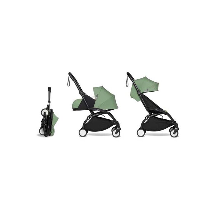 Babyzen Yoyo2 0+ 6+ Complete Stroller Peppermint - Black Frame - Babyhuys.com