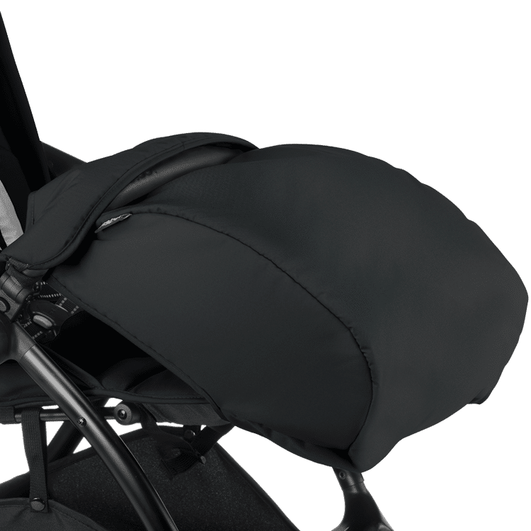 LeClerc Voetenzak Quick Black | Vooraanzicht | Babyhuys