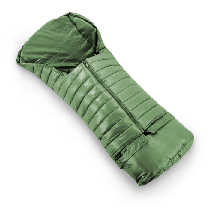 Leclerc Voetenzak Spring Green  | Bovenaanzicht | Babyhuys