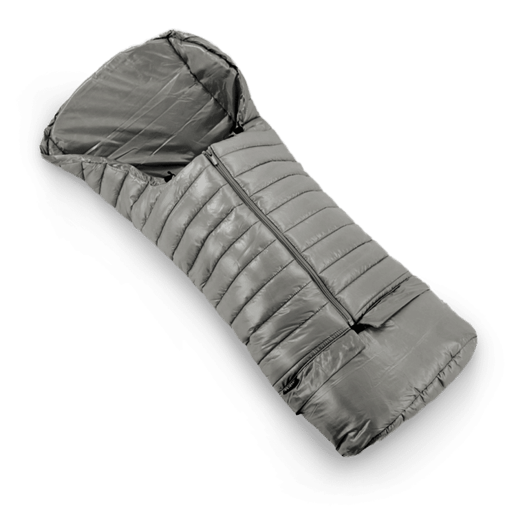 Leclerc Voetenzak Spring Grey  | Bovenaanzicht | Babyhuys
