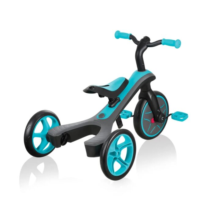 Globber Driewieler - Loopfiets -Trike Explorer 2 in 1 -  Teal - Babyhuys.com