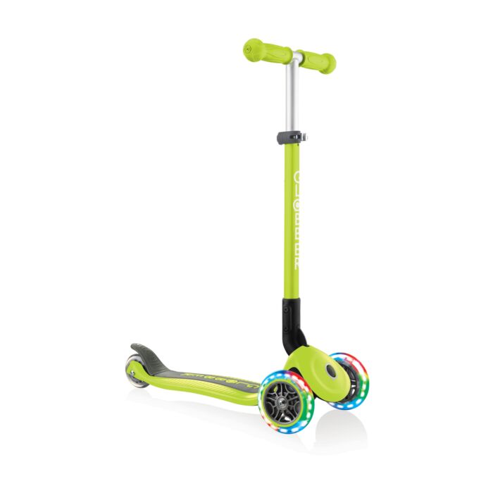 Globber Step - Primo Foldable Lights - Lime Green - Babyhuys.com