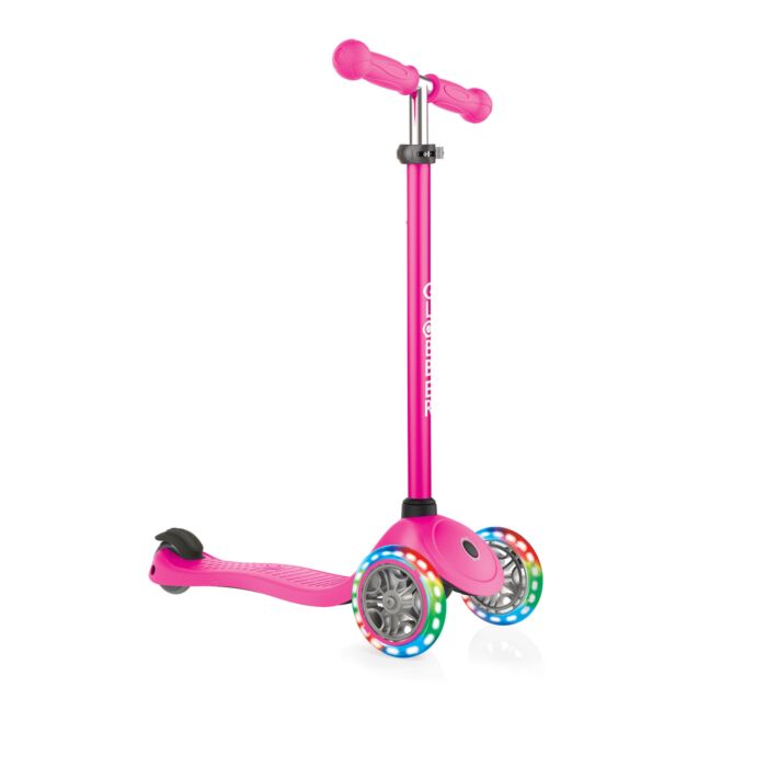 Globber Step - Primo V2  Lights - Pink - Babyhuys.com