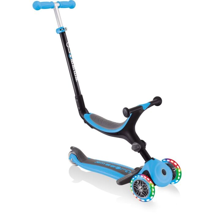 Globber Kinderstep - Go.Up Plus Foldable - "4 in 1" - licht - Sky Blue - Babyhuys.com