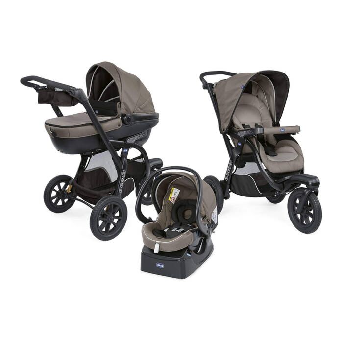 Chicco Kinderwagen 3-in1 Activ3 Top Kit Car Beige | Compleet | Babyhuys