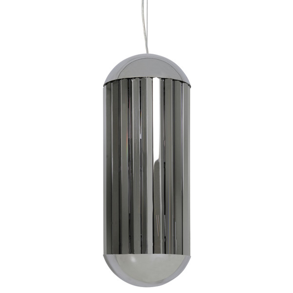Light & Living Hanglamp Grayson 3L Ø30x50 cm chrome + smoked 