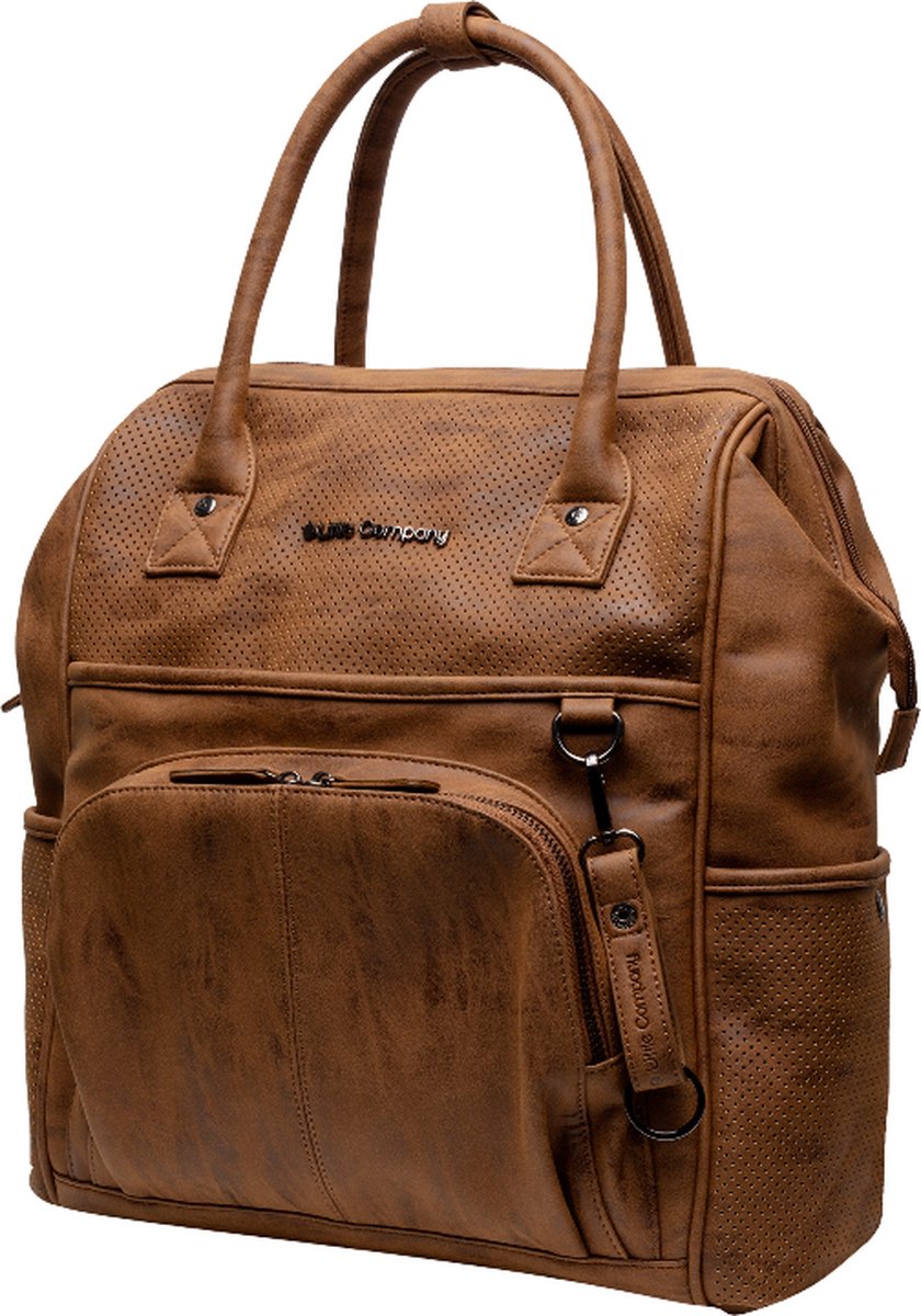 Little Company Luierrugzak Riga Perfo - Cognac |Babyhuys.com
