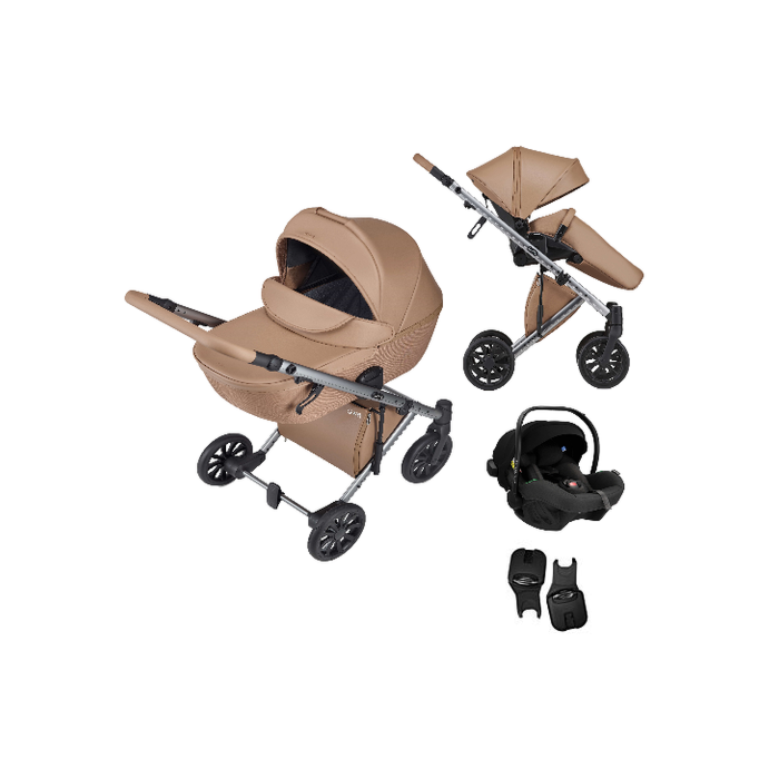Anex Kinderwagen - e/type 2-in-1- Sepia - (Incl Autostoel Avionaut Pro 2.0 + Adapter) - Babyhuys.com