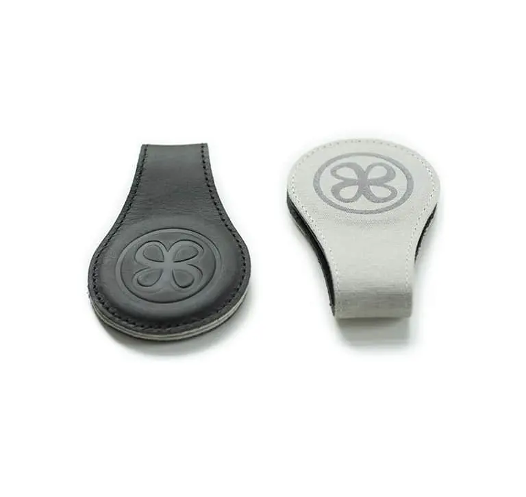 Cloby Leren Magnetische Swaddle Clips Zwart, Zwart/Grijs | Babyhuys.com