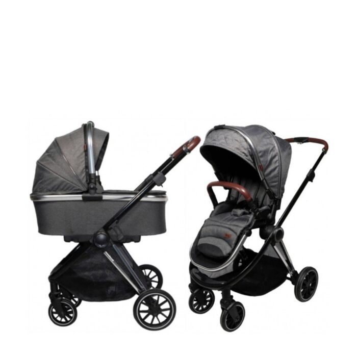 Poussette Ding Fenix Gris/Argent