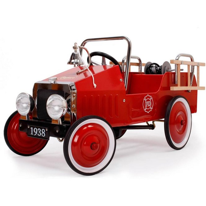 Baghera Trapauto Legend Brandweerwagen | Babyhuys.com