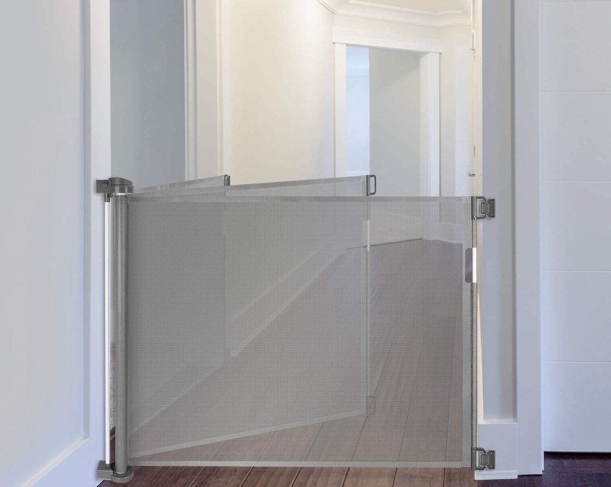 Rudolphy Oprolbaar Traphekje - Hondenhek - 130 cm - Grijs