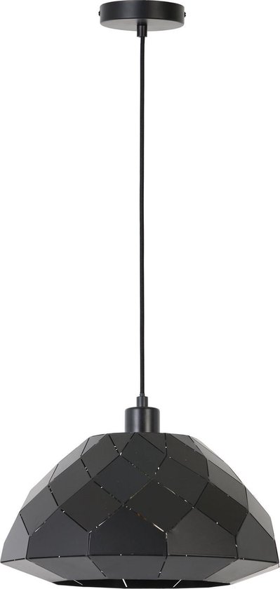 Light & Living Hanglamp Ø45x25 cm HISSE mat zwart
