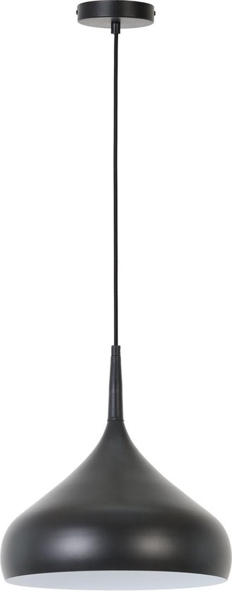 Light & Living Hanglamp Ø33x36 cm IGRAM mat zwart+wit