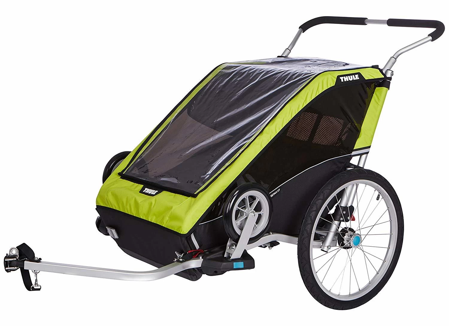 Thule Chariot Cheetay XT 2 Chartreuse | Zijaanzicht | Babyhuys