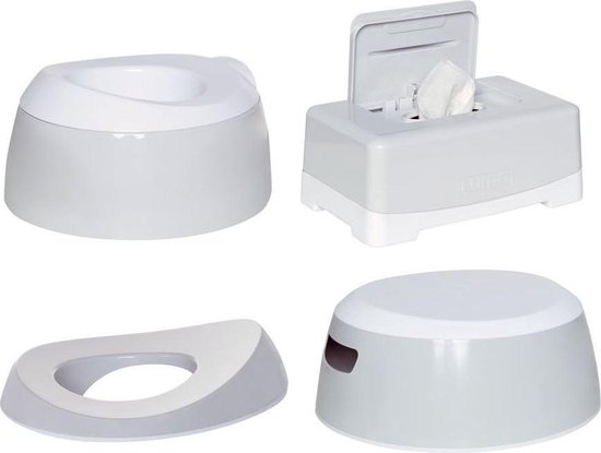 Luma Toilet Trainingsset Light Grey | Babyhuys.com