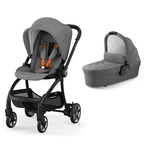 Kiddy Evostar Light 1 Grey Melange - Safe Orange incl Reiswieg Grey Melange - Safe Orange