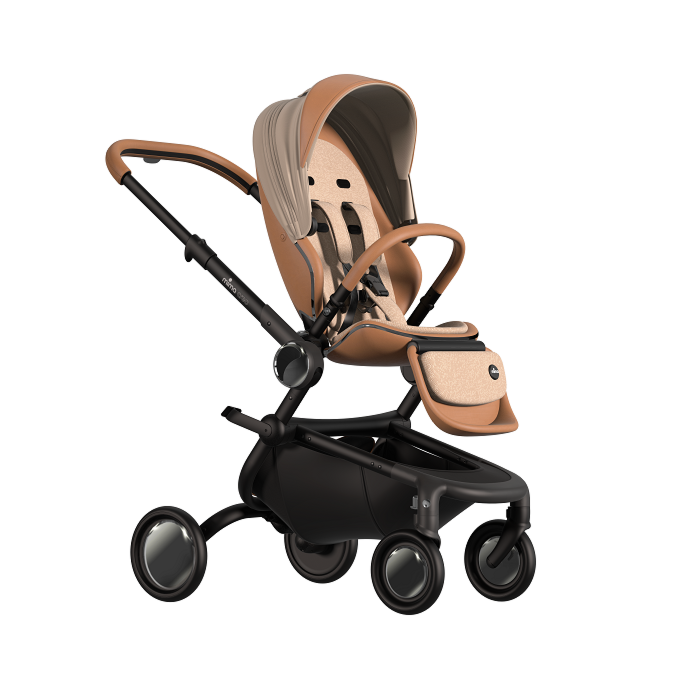 Mima Wandelwagen Creo - Mocha - Zwart Frame - 5060992150447 - Babyhuys.com