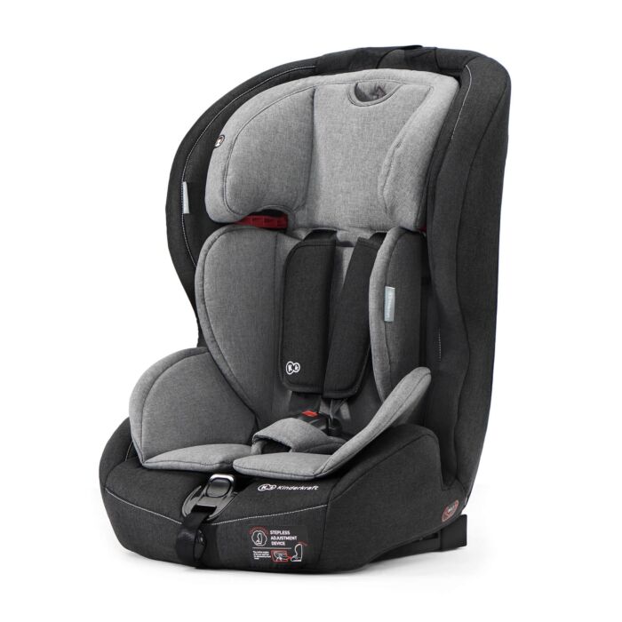Kinderkraft Car seat Safety Fix - Black/Grey (9-36kg) - BabyHuys.com