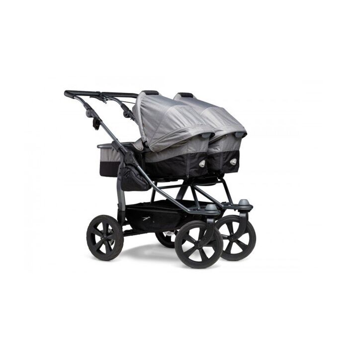 TFK Duo Ecco - Geschwister-Zwillingswagen - Grey - Babyhuys.com