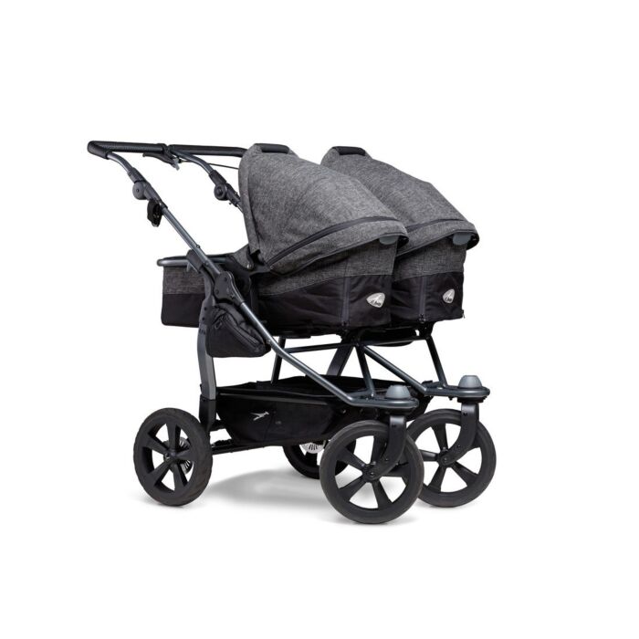 TFK Duo Ecco - Tweeling Combi Kinderwagen - Premium Anthracite - Babyhuys.com