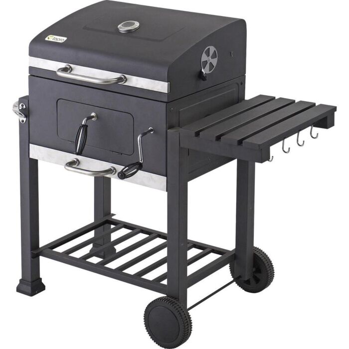 Tepro Toronto Click Houtskool Barbecue 2022 met Inzetrooster RVS/Zwart | Wohi.nl