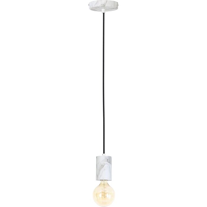 Light & Living Hanglamp Ø8x120 cm VIDAR wit marmer print incl lamp