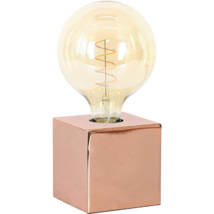 Light & Living Tafellamp 10x10x10 cm VIDAR koper incl lamp
