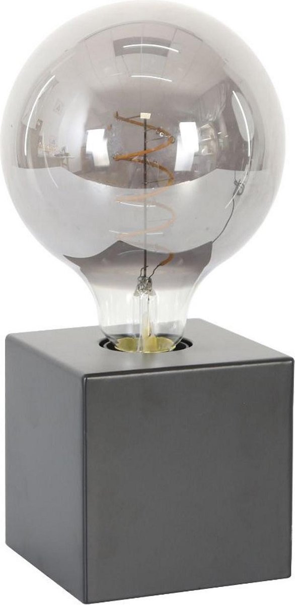 Light & Living Tafellamp 10x10x10 cm VIDAR mat zwart incl lamp