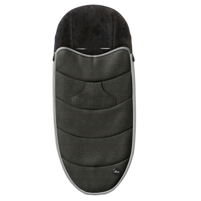 Mima Zigi/Sport Voetenzak Charcoal | Babyhuys.com