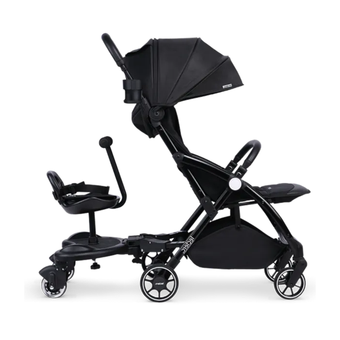 LeClerc Meerijdplankje Black | Zijaanzicht | Babyhuys