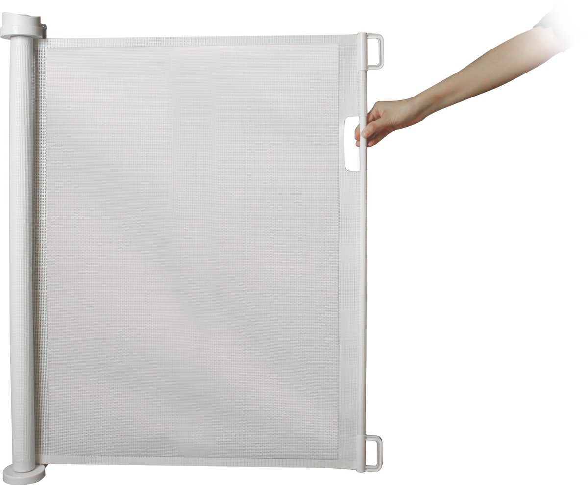 Rudolphy Oprolbaar Traphekje - Hondenhek - 130 cm - Wit