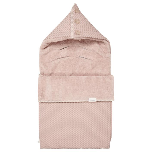 Koeka Baby Voetenzak Wafel/Teddy Oslo Grey Pink