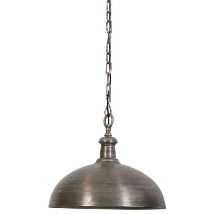 Light & Living Hanglamp Ø50x41 cm Demi Donker Oud Nikkel